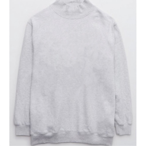 Aerie The Sweat Everyday Cozy Mock Neck Sweatshirt - Picture 1 of 4
